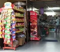 On-site supermarket at Dzidzor (Joy) Hostel